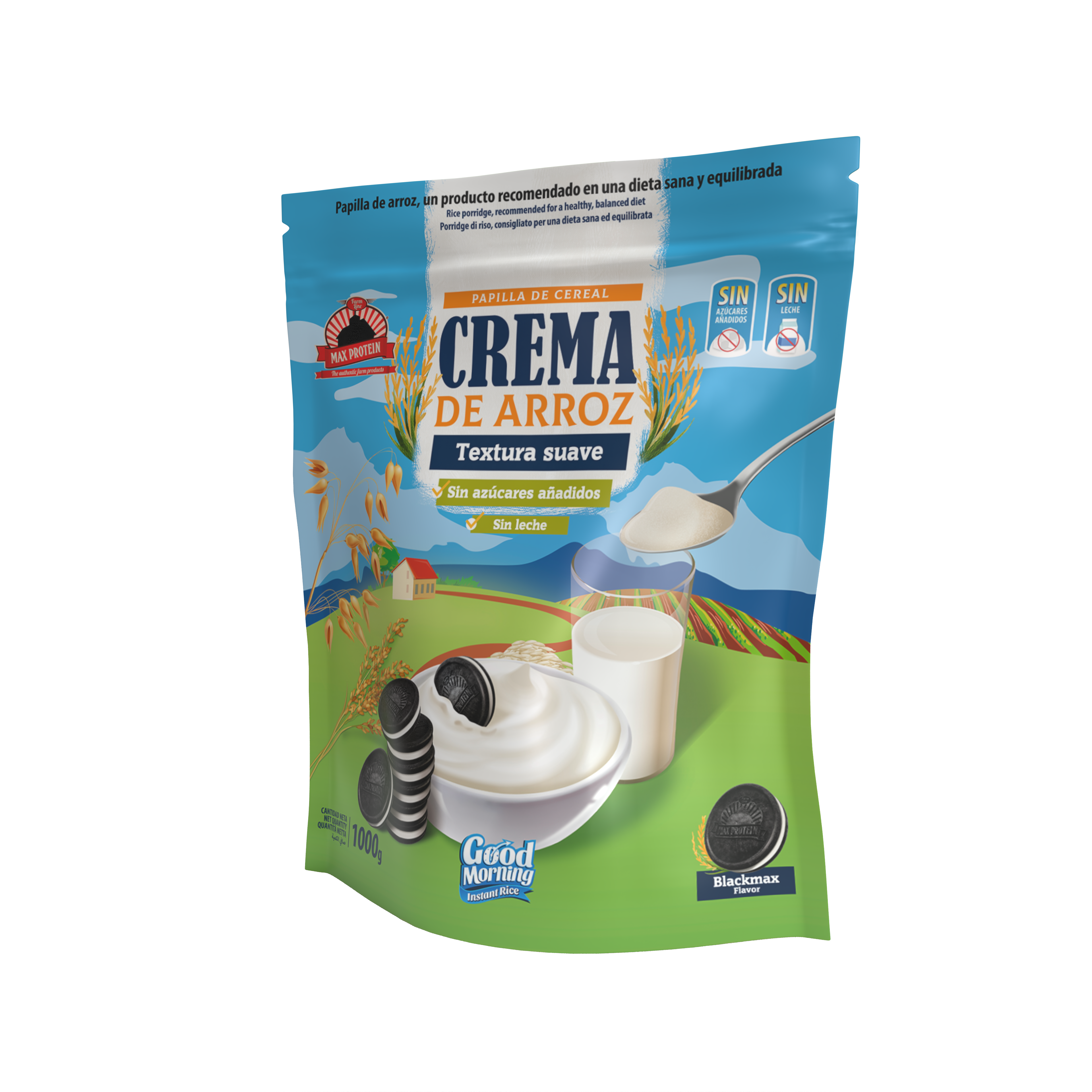 Creme Arroz Black Max 1kg.