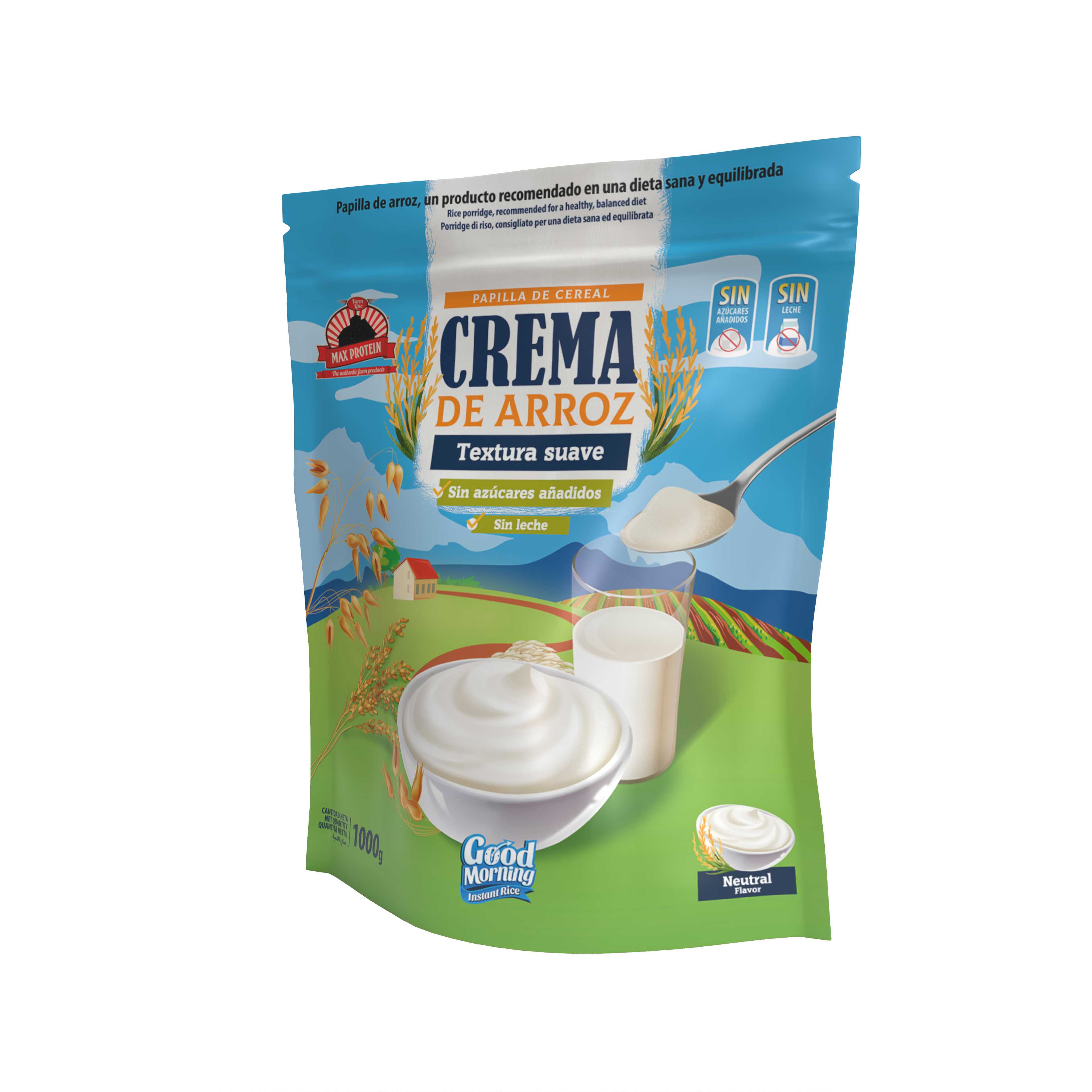 Creme Arroz Neutro 1kg.